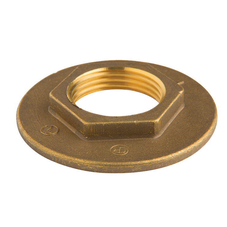 DZR Brass BackNut with Wide Flange Female